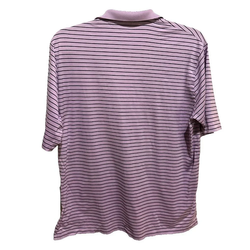 Polo Golf Ralph Lauren Performance Polo Shirt Men's Extra Large Purple Striped